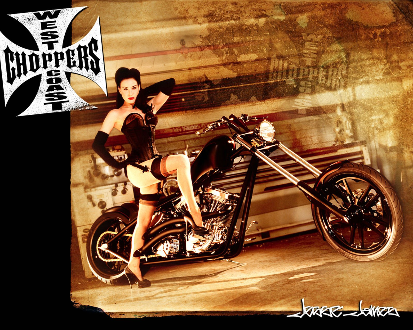 west, Coast, Choppers, Custom, Bike, Motorbike, Motorcycle, Chopper, 1wcc, Poster Wallpaper