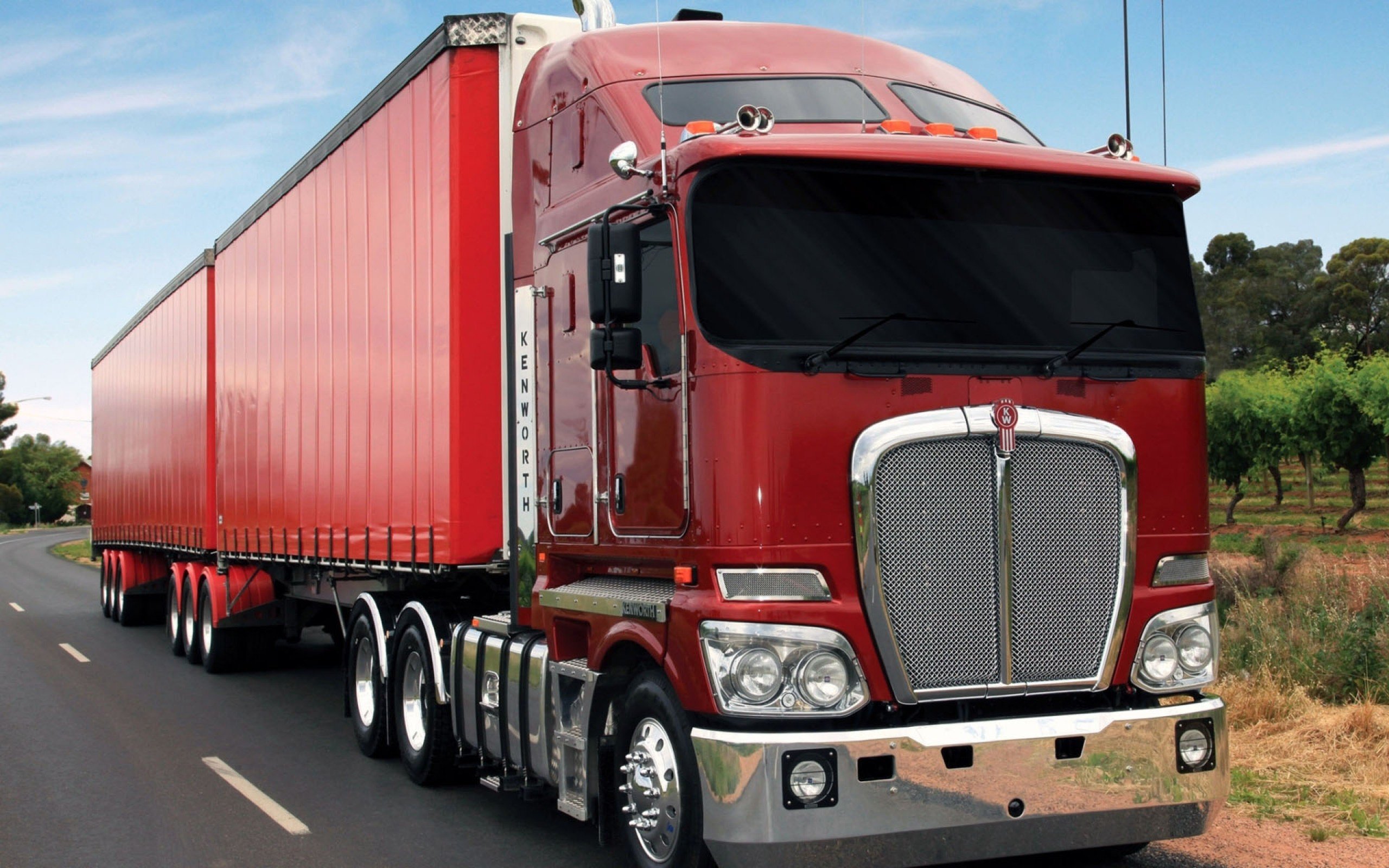 kenworth, Semi, Tractor, Transport Wallpaper