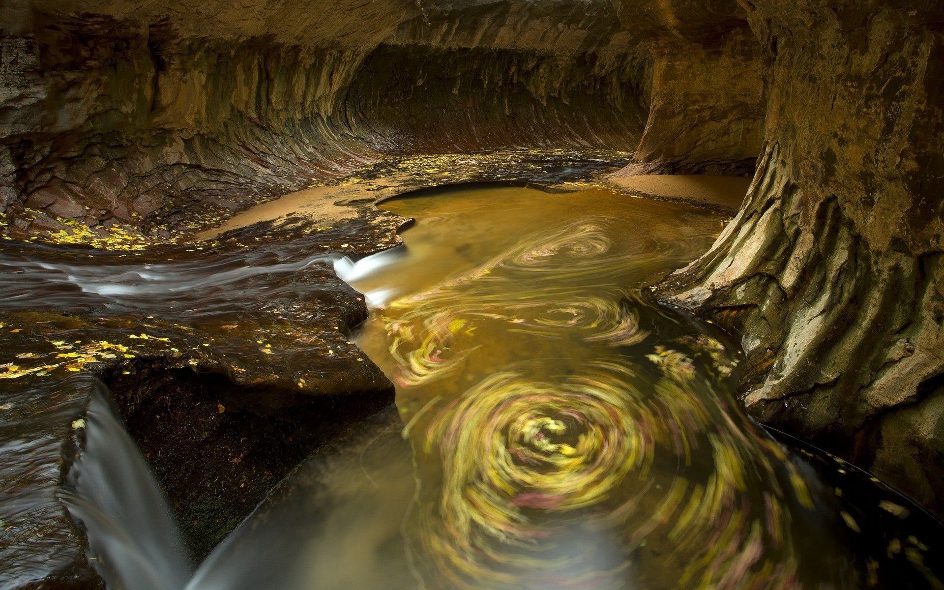 cave, Timelapse, Water Wallpaper