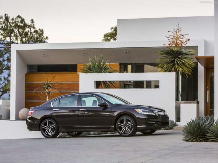 honda, Accord, Cars, Sedan, 2016, V6 touring HD Wallpaper Desktop Background