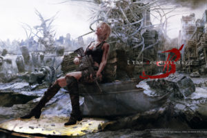 aya, Brea, Blonde, Hair, Blood, Gun, Parasite, Eve, Realistic, Scenic, Torn, Clothes, Weapon