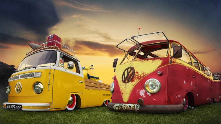 volkswagen, Bus, Van, Truck, Volkswagon, Custom, Tuning, Lowrider, Socal HD Wallpaper Desktop Background