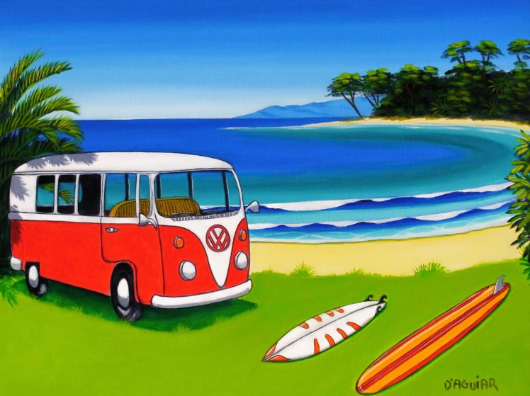 volkswagen, Bus, Van, Truck, Volkswagon HD Wallpaper Desktop Background