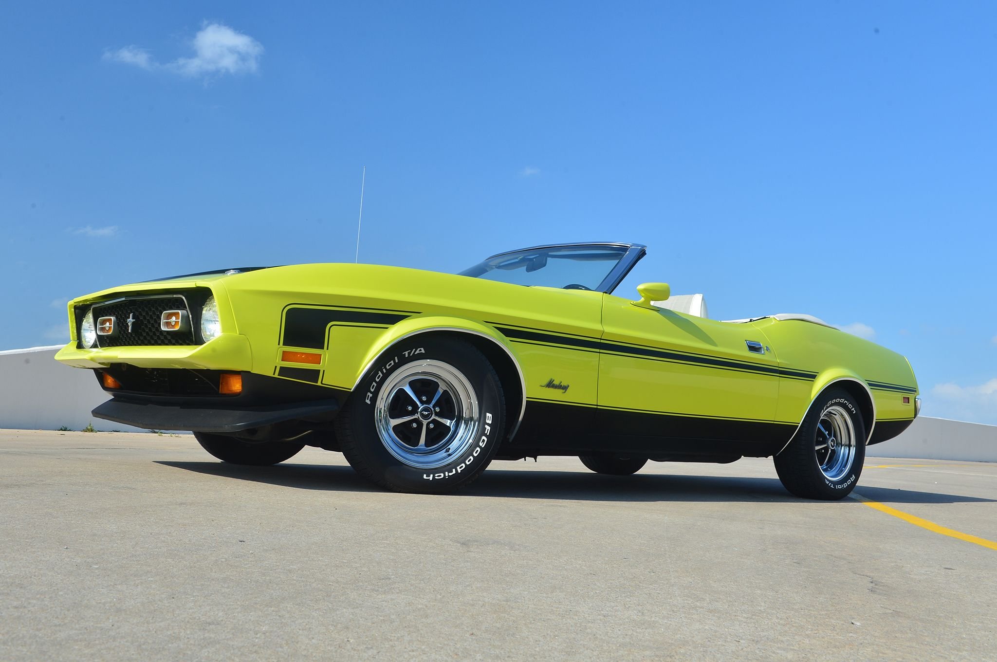 1972, Ford, Mustang, Convertible, Muscle, Classic Wallpaper