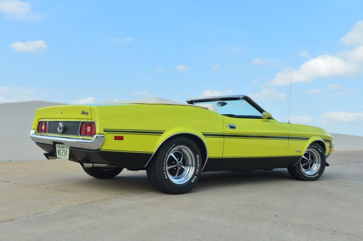 1972, Ford, Mustang, Convertible, Muscle, Classic HD Wallpaper Desktop Background