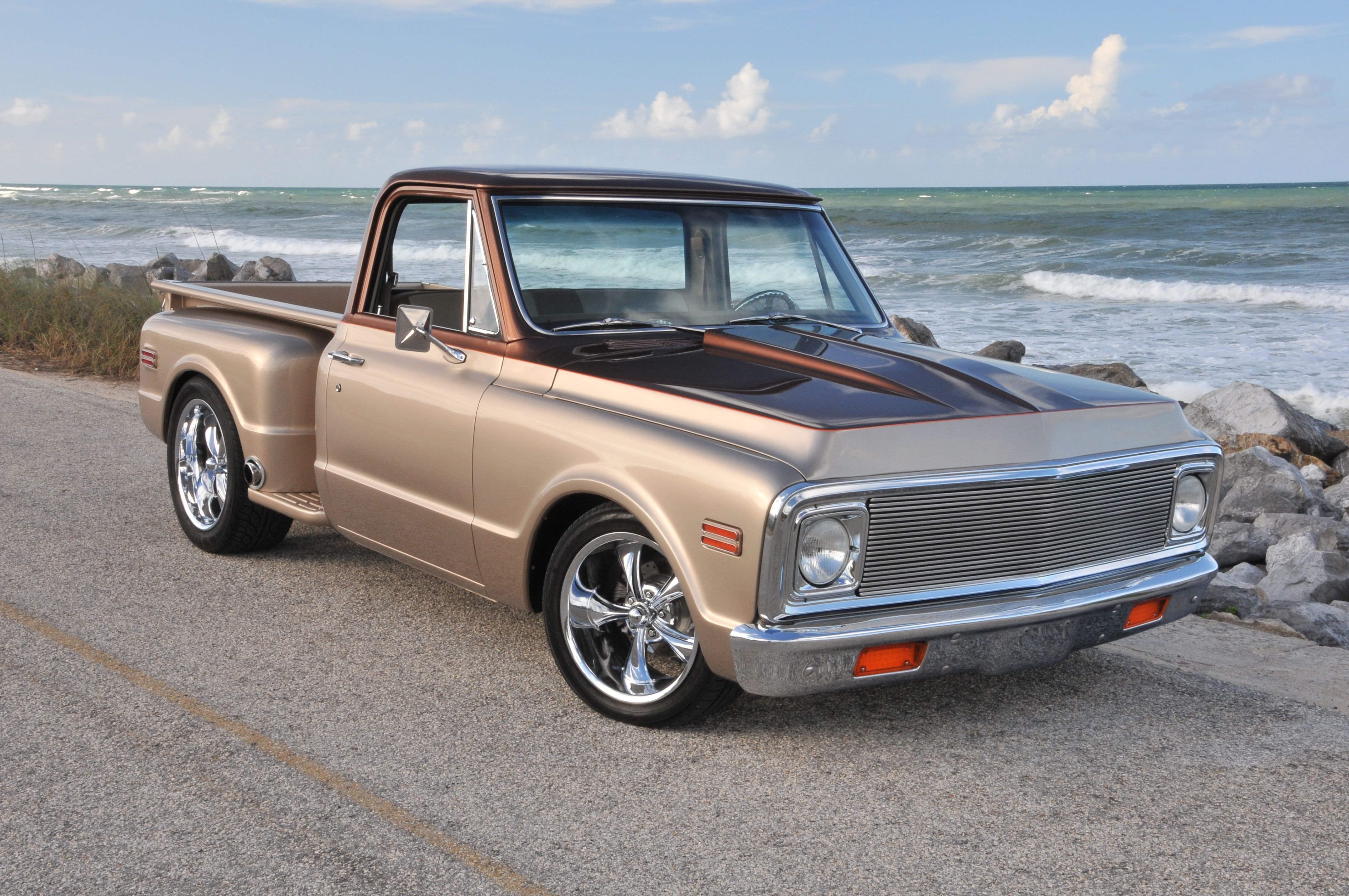 1972, Chevrolet, C10, Stepside, Pickup, Hot, Rod, Rods, Custom, Classic Wallpaper