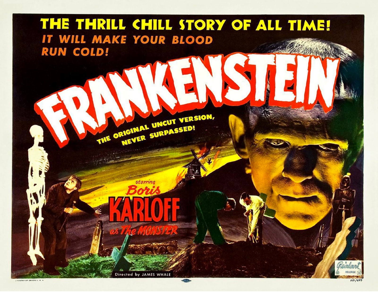 1931, Frankenstein, Poster Wallpaper
