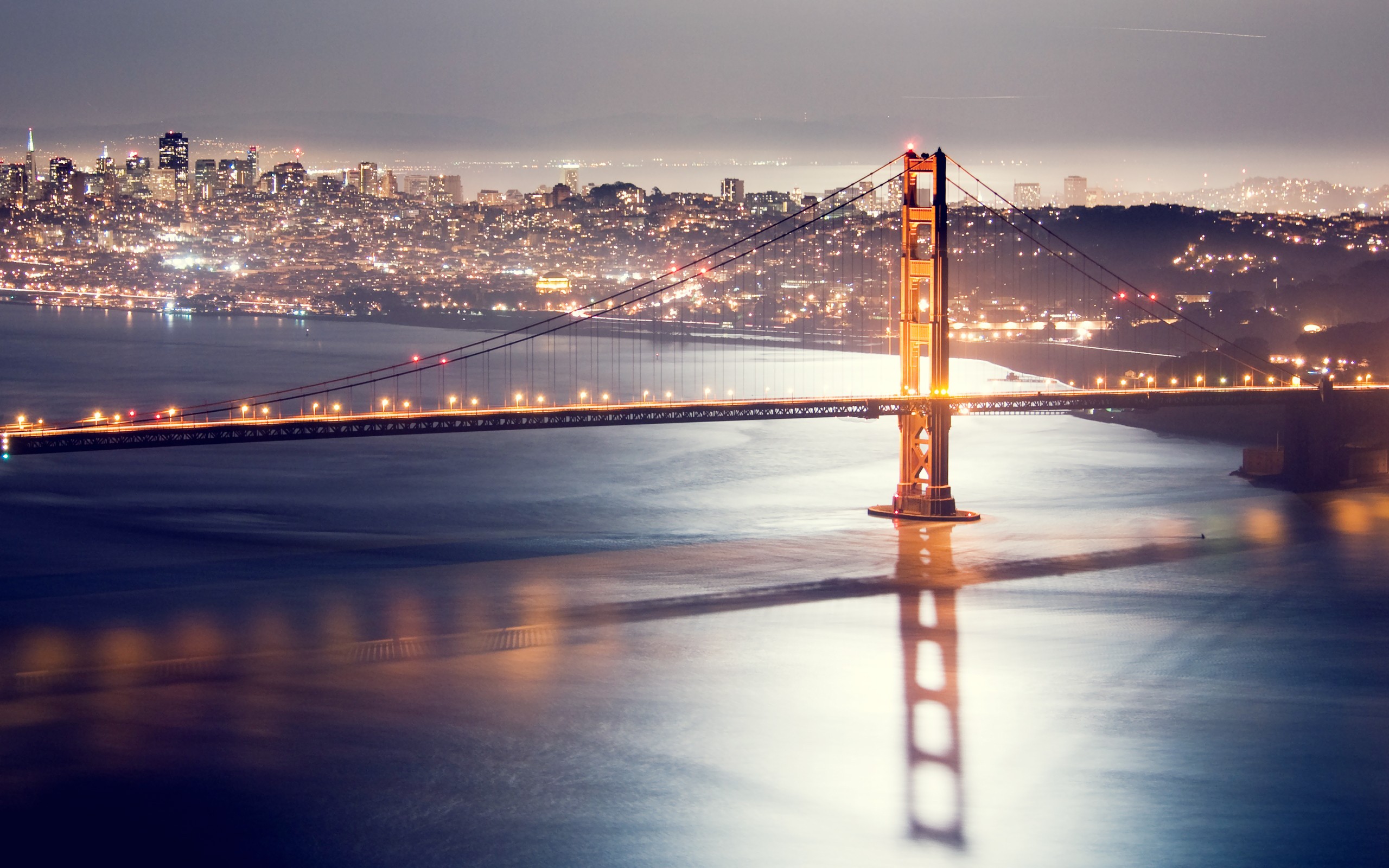 cityscapes, Lights, Bridges, Golden, Gate, Bridge, San, Francisco, Cities Wallpaper