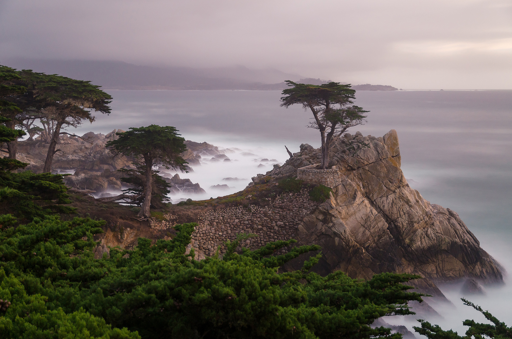 cyprus, Rocks, Sea, Trees Wallpaper