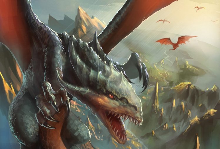 dragons, Roar, Fantasy, Deagon HD Wallpaper Desktop Background