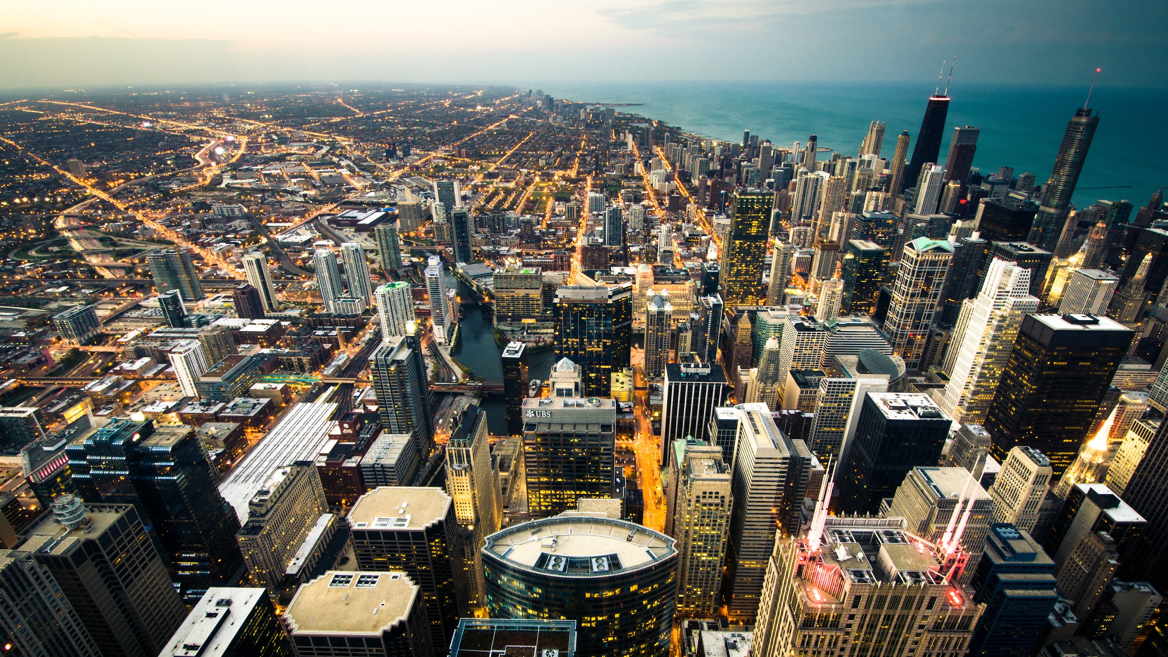 cityscape, Chicago, Skyscrapers Wallpaper