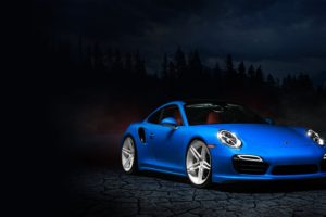 hot, Blue, Porsche