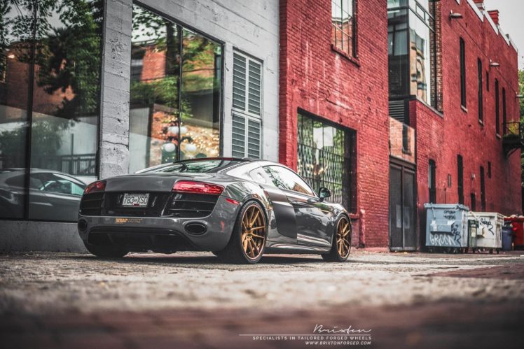 brixton, Forged, Wheels, Audi r8, V10, Coupe, Cars HD Wallpaper Desktop Background