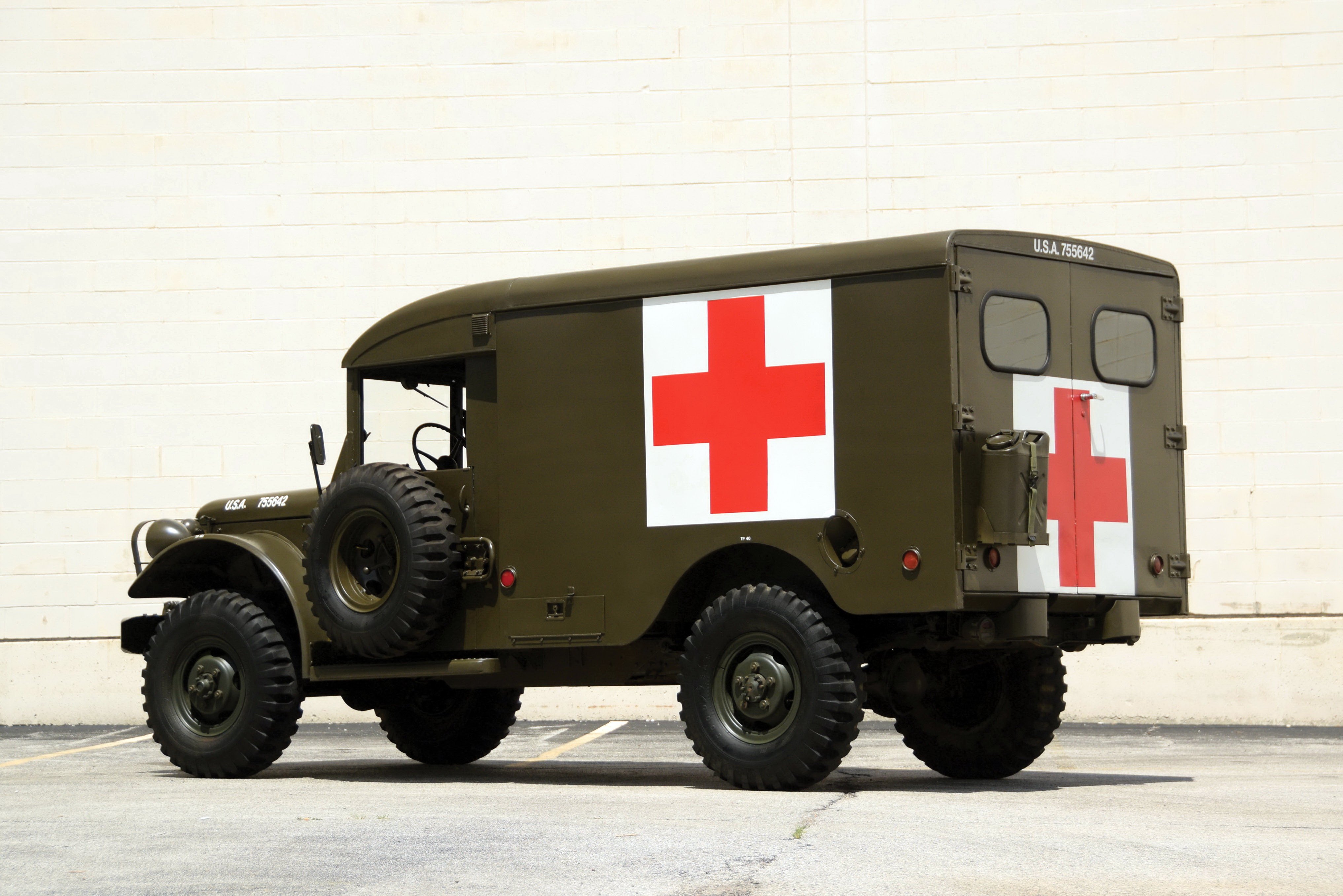 1951, Dodge, M43, 4x4, Ambulance, Truck, Military, Emergency, Retro, Semi, Tractor Wallpaper