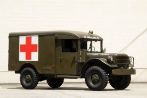 1951, Dodge, M43, 4×4, Ambulance, Truck, Military, Emergency, Retro, Semi, Tractor