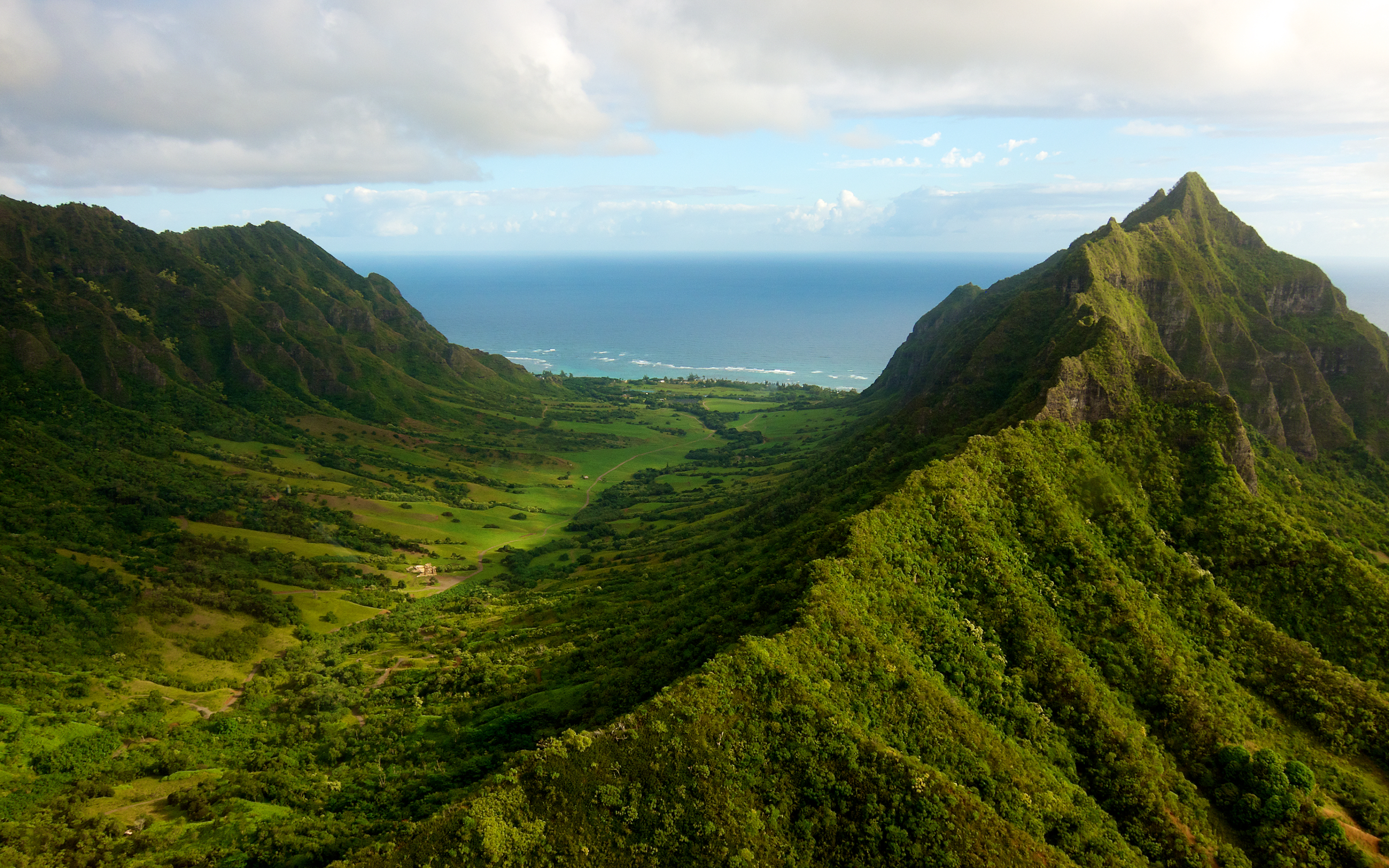 landscape, Aerial, Mountains, Tropical Wallpaper
