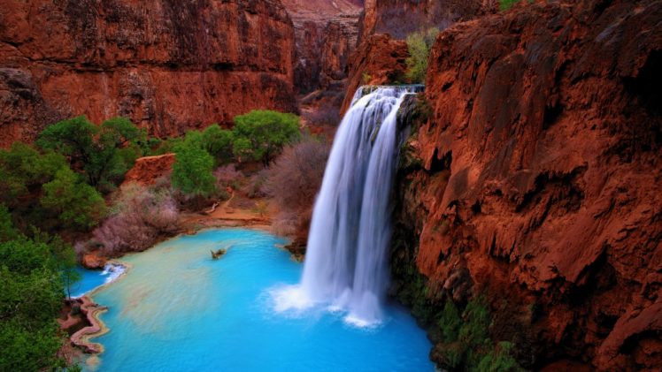 landscapes, Waterfalls, Nature, Environment HD Wallpaper Desktop Background