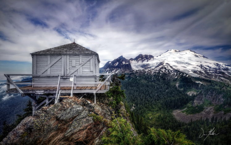 mountains, House, Landscape HD Wallpaper Desktop Background