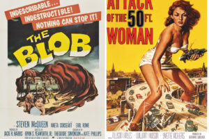 movie, Poster, The, Blob, Attack, Of, The, 50, Foot, Woman
