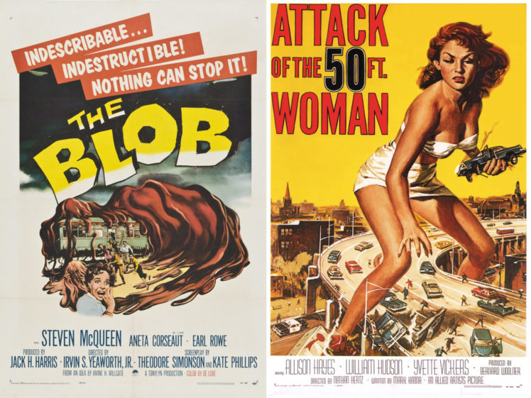 movie, Poster, The, Blob, Attack, Of, The, 50, Foot, Woman HD Wallpaper Desktop Background