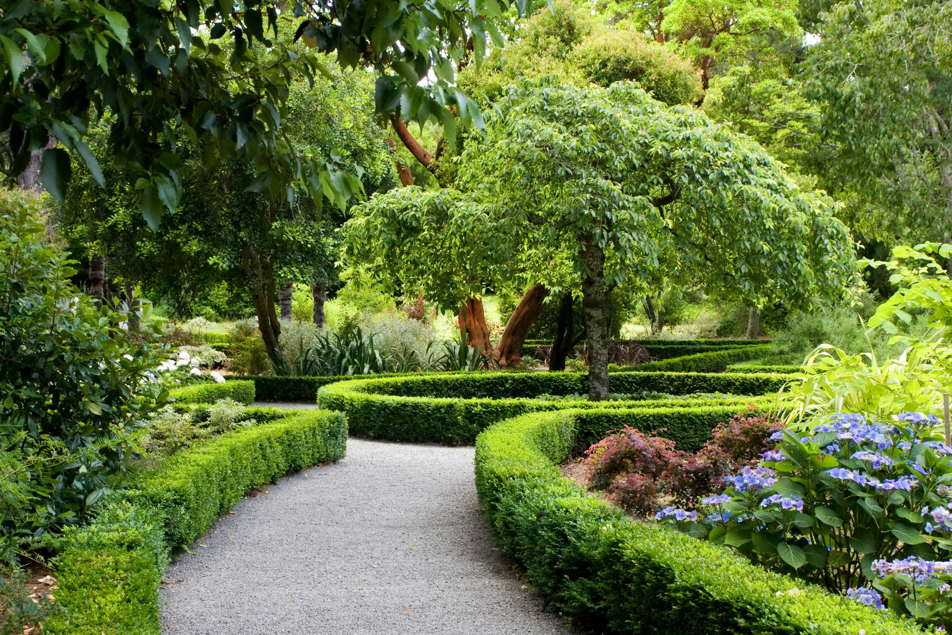 parks, New, Zealand, Landscape, Christchurch, Shrubs, Design, Nature Wallpaper