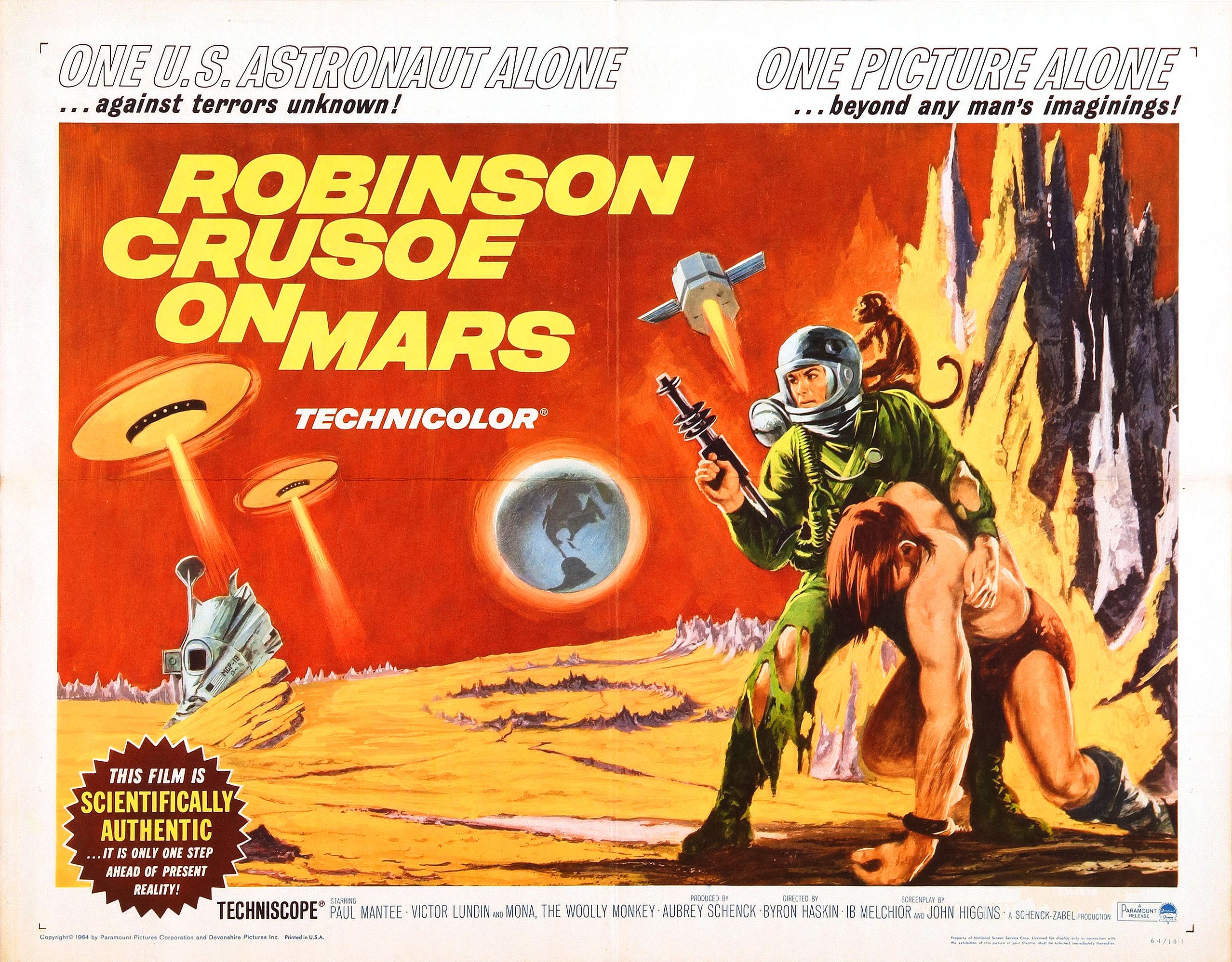 robinson, Crusoe, On, Mars, Poster Wallpaper