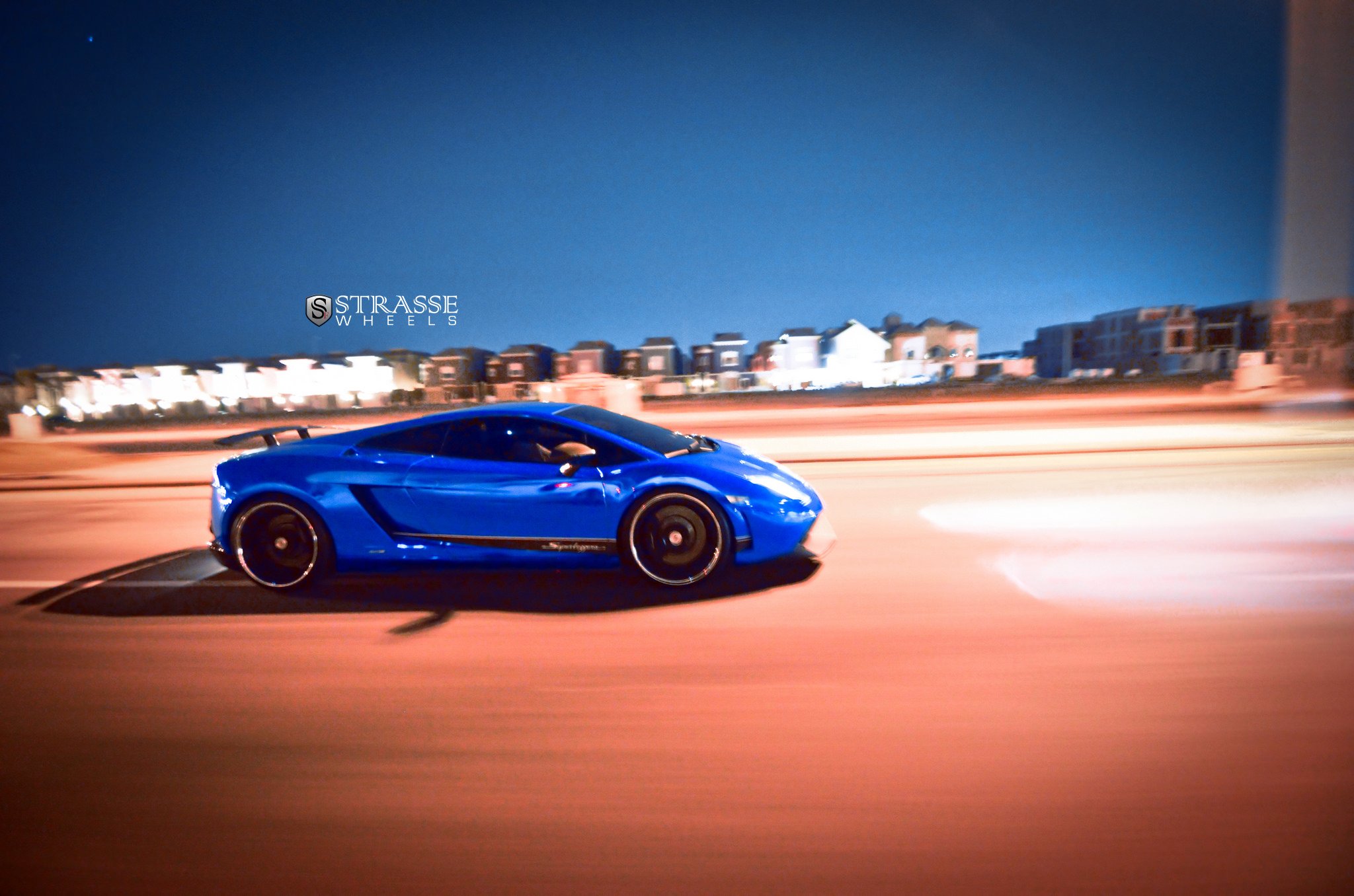 strasse, Wheels, Blue, Chrome, Lamborghini, Superleggera, Gallardo, Coupe, Cars Wallpaper