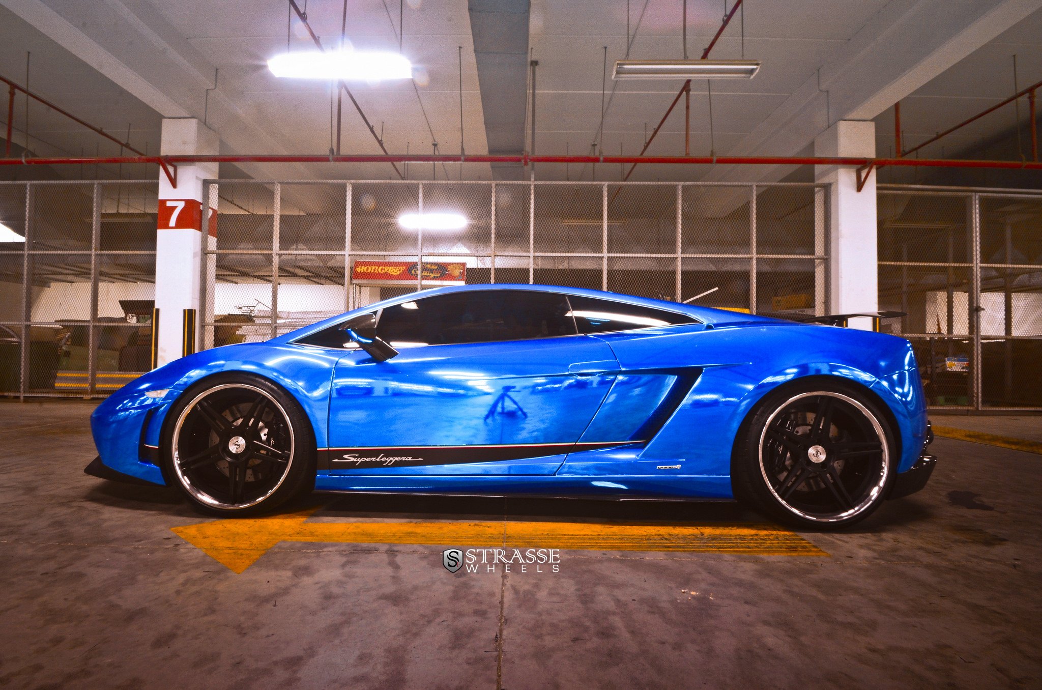 Синий хром Lamborghini Gallardo