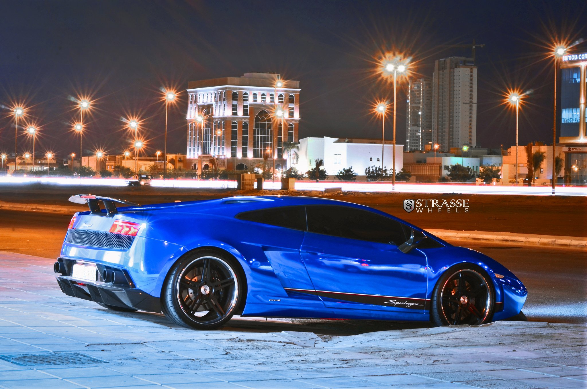 Синий хром Lamborghini Gallardo