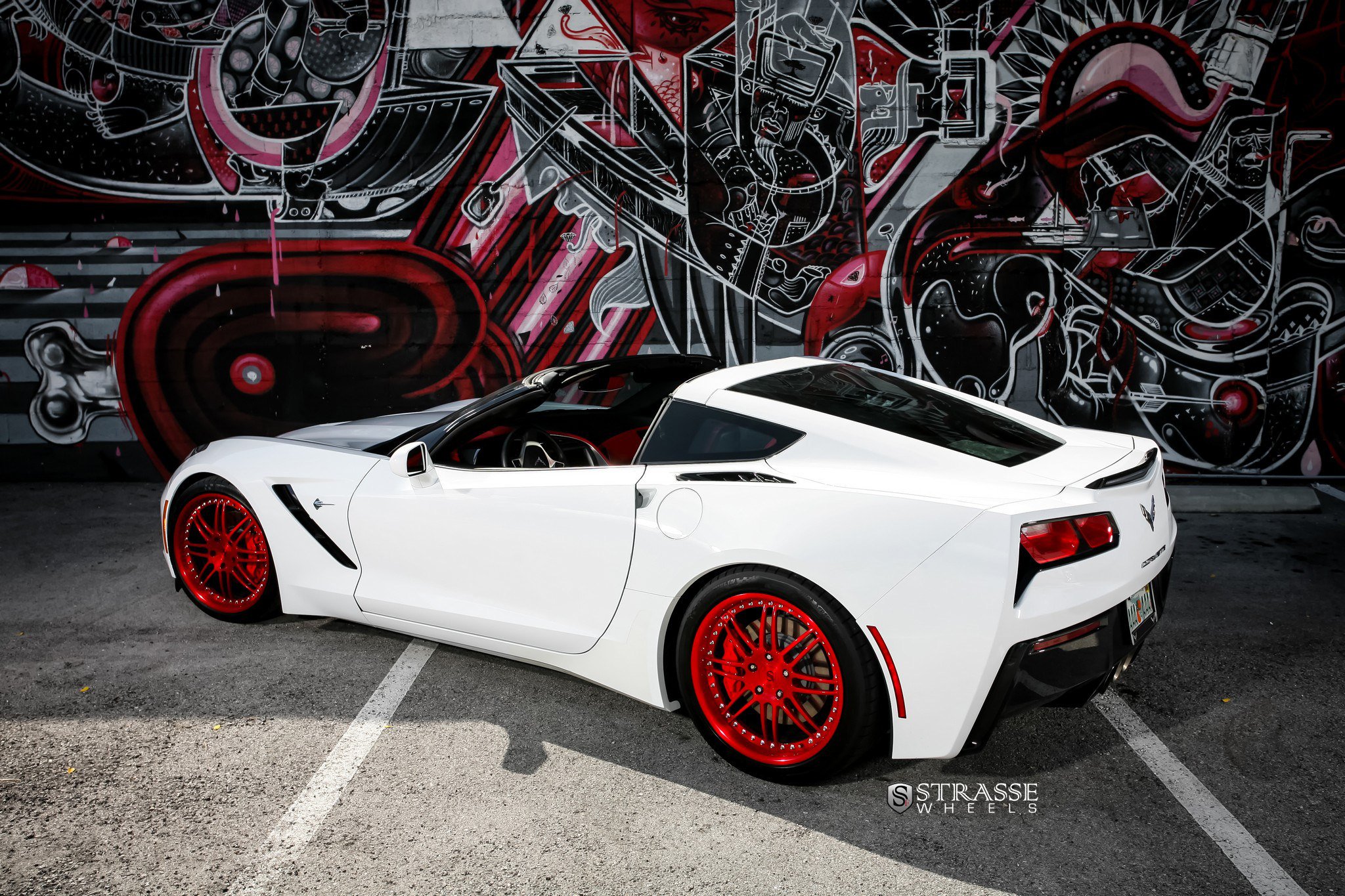 strasse, Wheels, Corvette c7, Stingray, Coupe, Cars Wallpaper