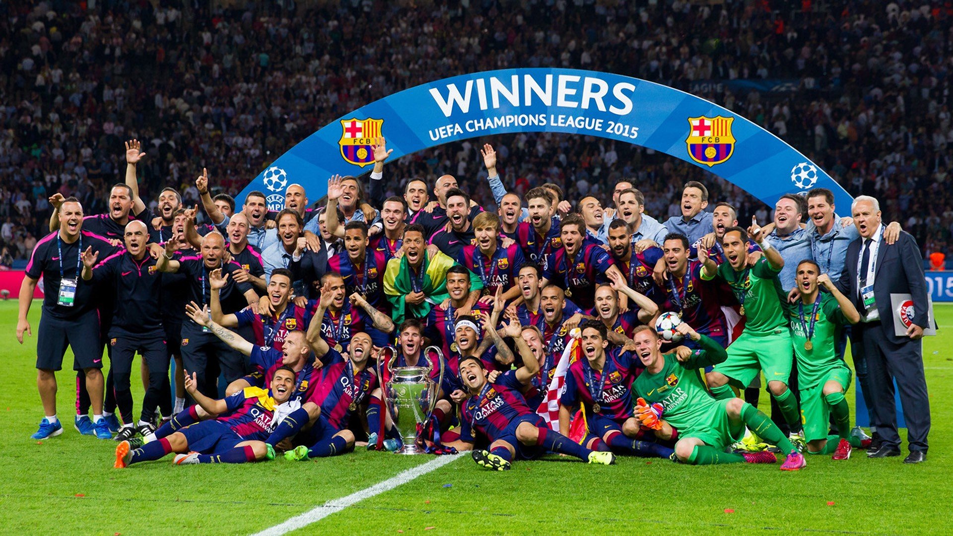 f, C, Barcelona, Campeon, Europa, 2015 Wallpaper