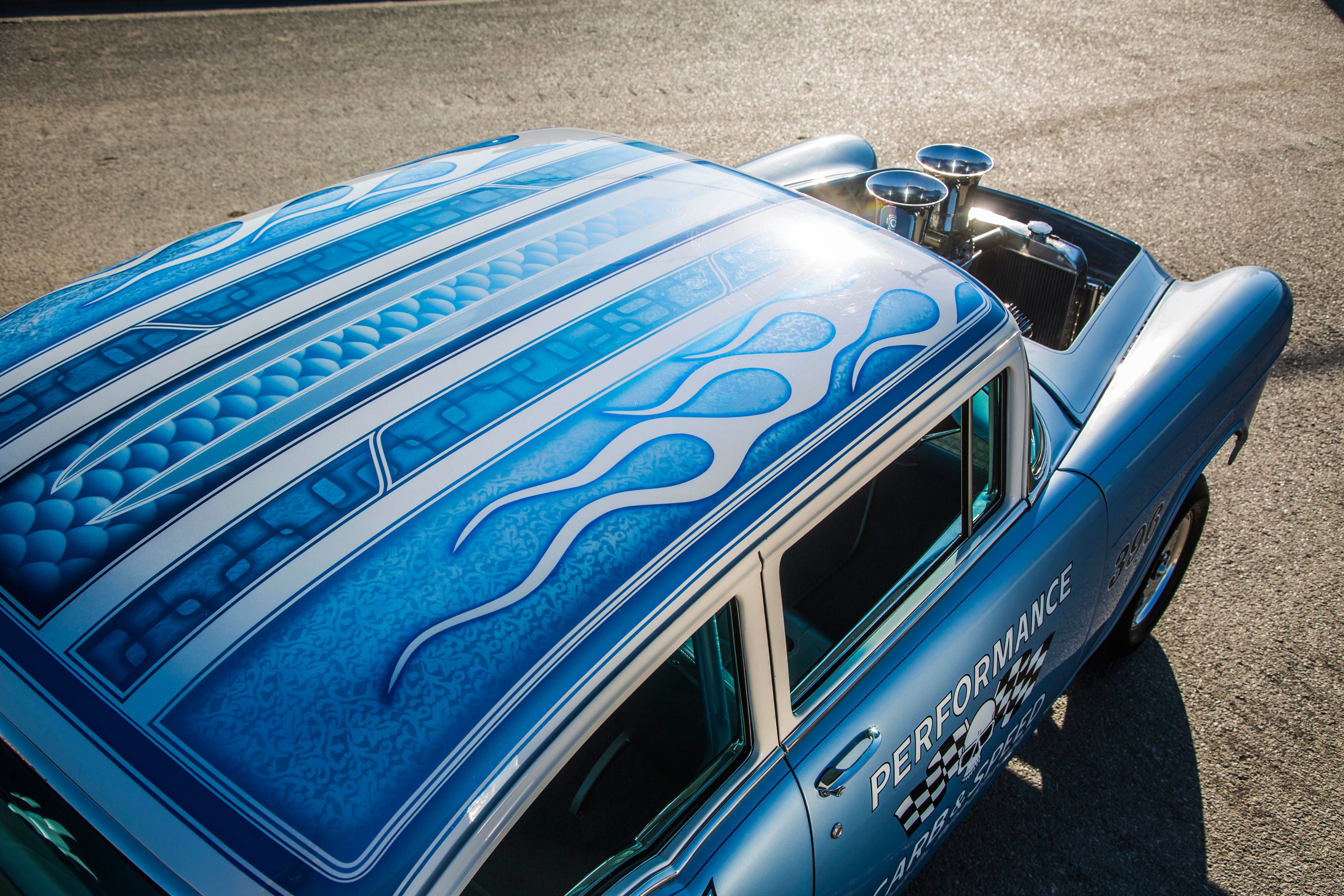 1955, Chevrolet, Gasser, Drag, Racing, Race, Hot, Rod, Rods, Retro Wallpaper