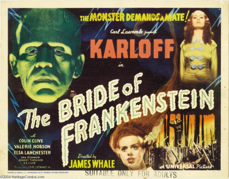 the, Bride, Of, Frankenstein, Movie, Poster, Frankenstein HD Wallpaper Desktop Background