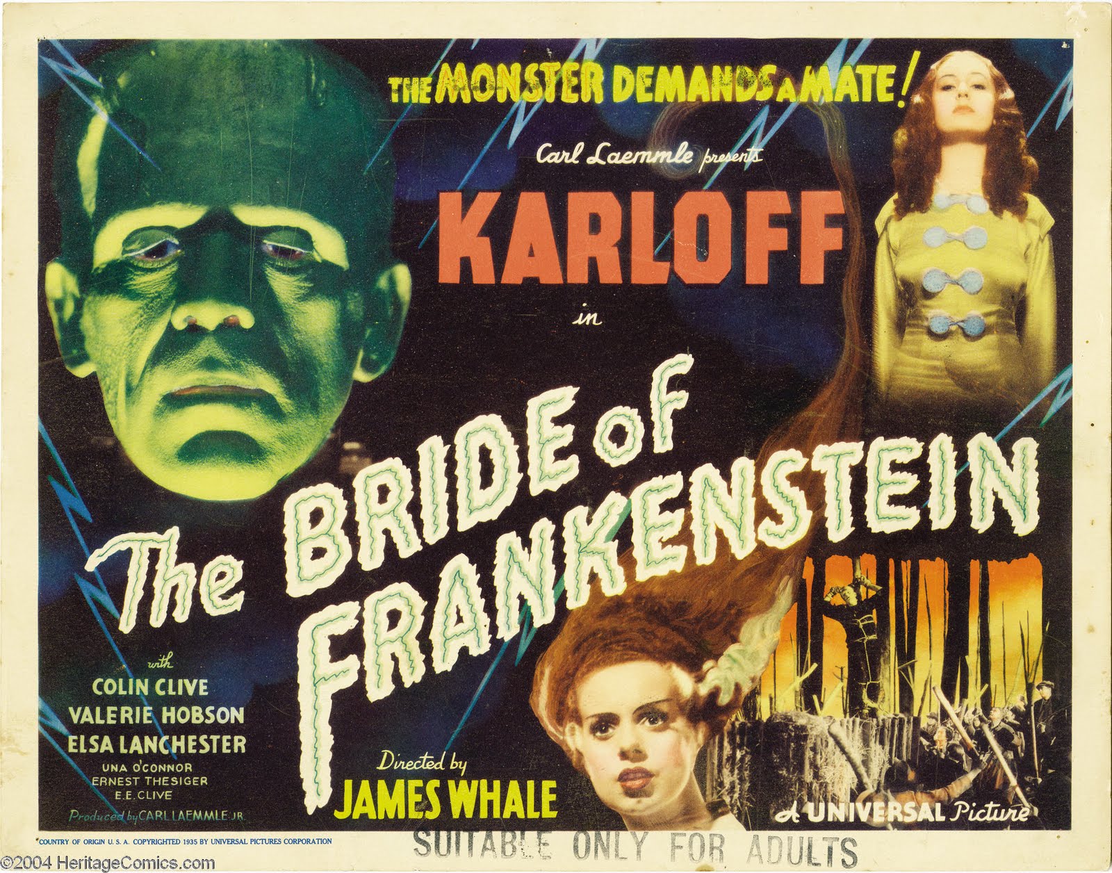 the, Bride, Of, Frankenstein, Movie, Poster, Frankenstein Wallpaper