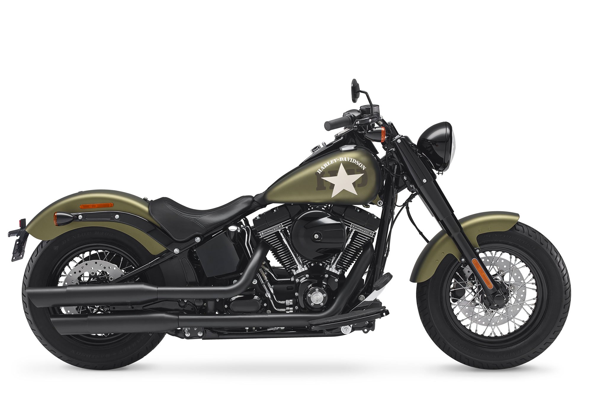 2016, Harley, Davidson, Softail, Slim, S, Fat, Custom, Motorbike, Bike, Motorcycle Wallpaper