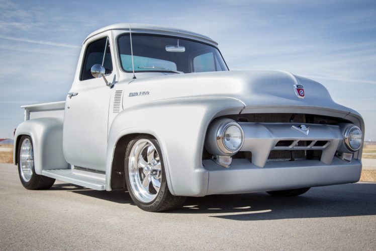 1954, Ford, F100, Custom, Cars, Pickup HD Wallpaper Desktop Background