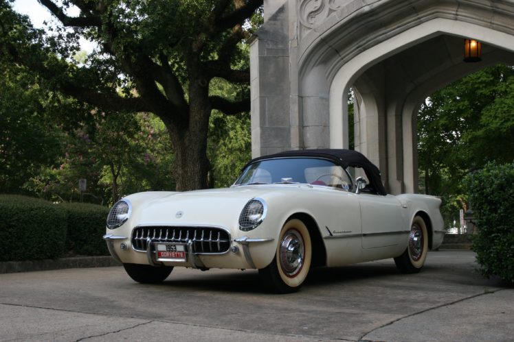 1953, Chevrolet, Corvette, Roadster, Classic, Old, Retro, Vintage, Original, Usa,  03 HD Wallpaper Desktop Background
