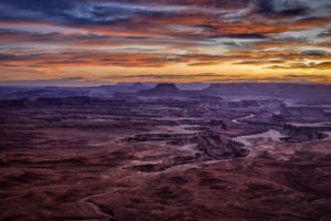 canyon, Usa, Sky, Valley, Sunset, Clouds