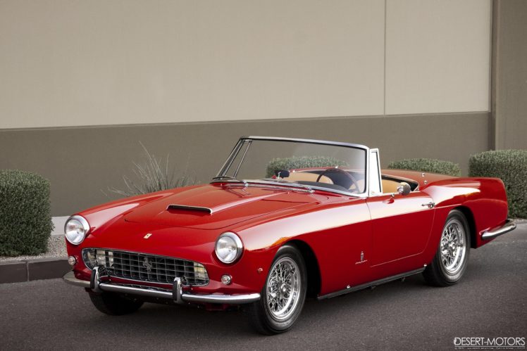 1960, Ferrari, 250, G t, Cabriolet, Pininfarina, Series ii, Classic, Supercar HD Wallpaper Desktop Background