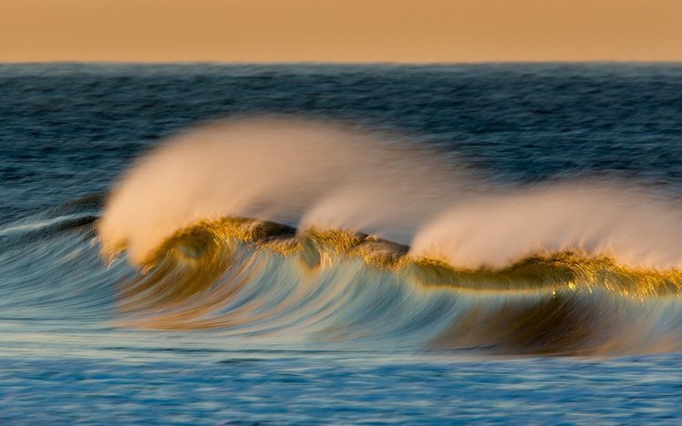 landscape, Wave, Ocean, Sea, Spray, Waves HD Wallpaper Desktop Background