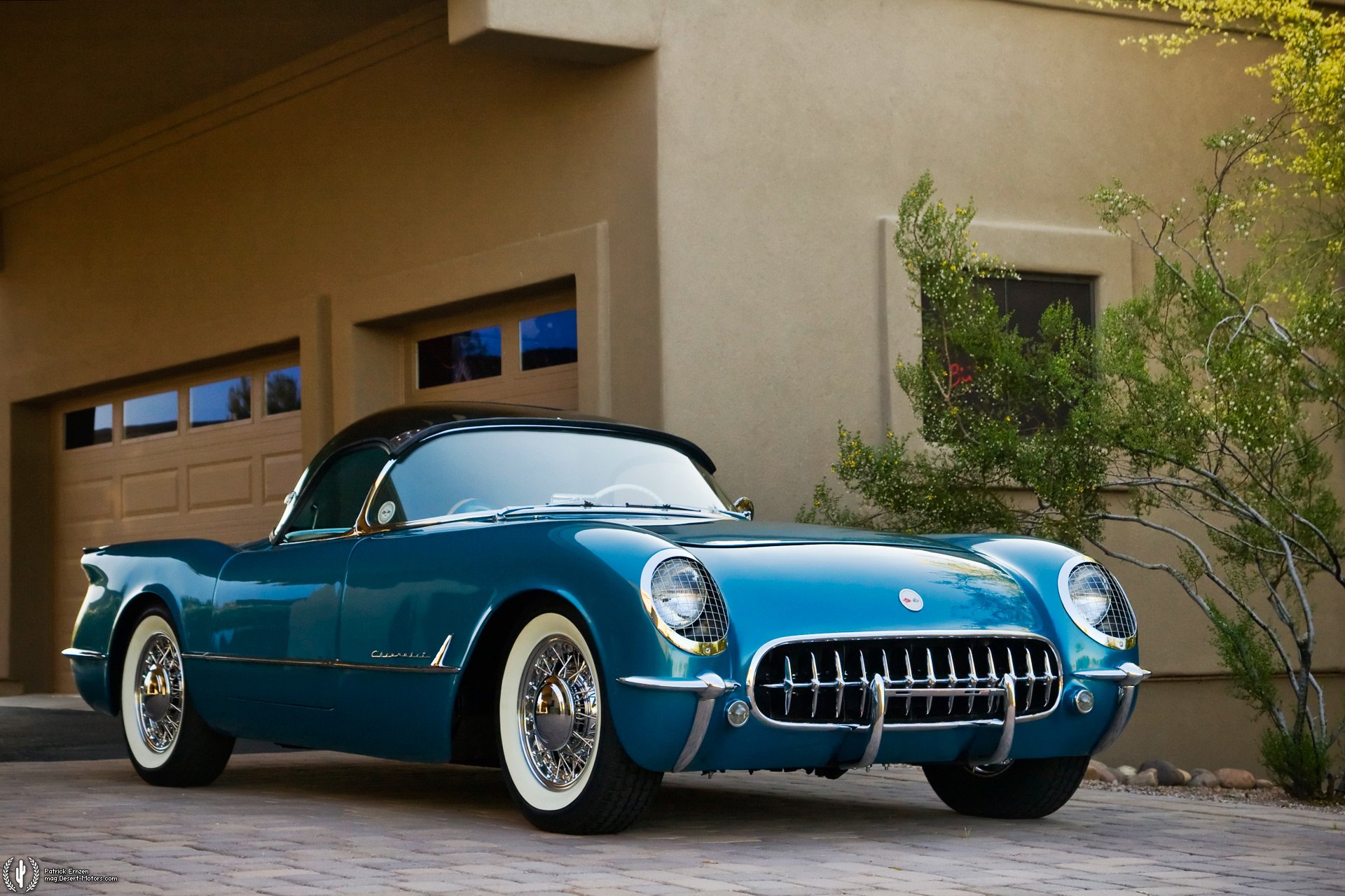 1954, Chevrolet, Corvette, Retro, Muscle, Supercar Wallpaper