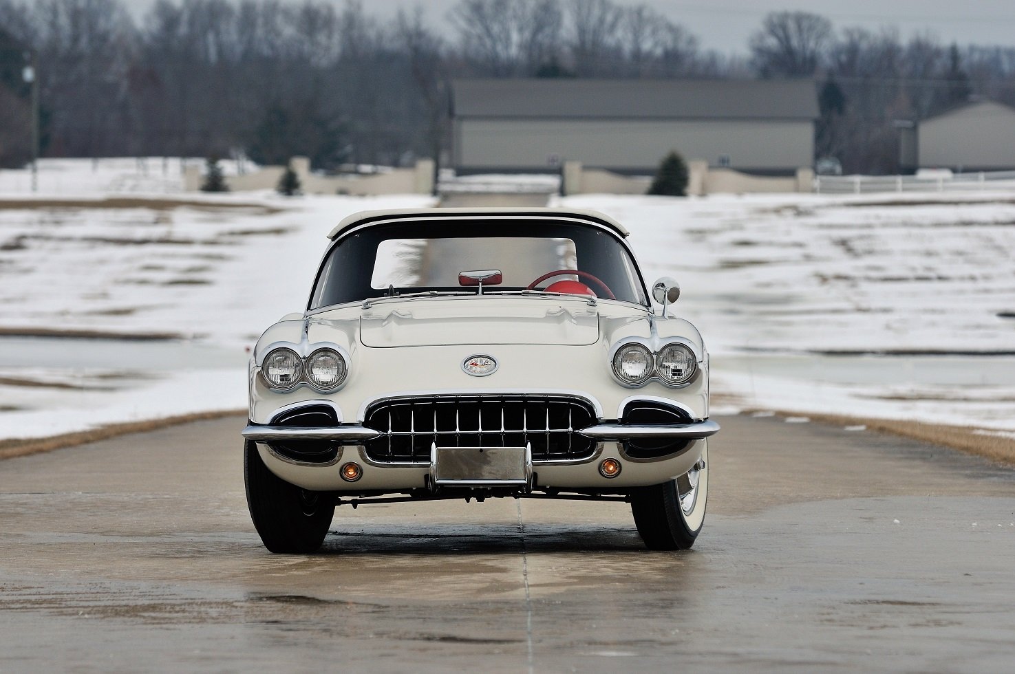 1958, Chevy, Chevrolet, Corvette,  c1 , 283 290, Hp, Fuel, Injection, Showcrest, White, Cars, Convertible, Classic Wallpaper