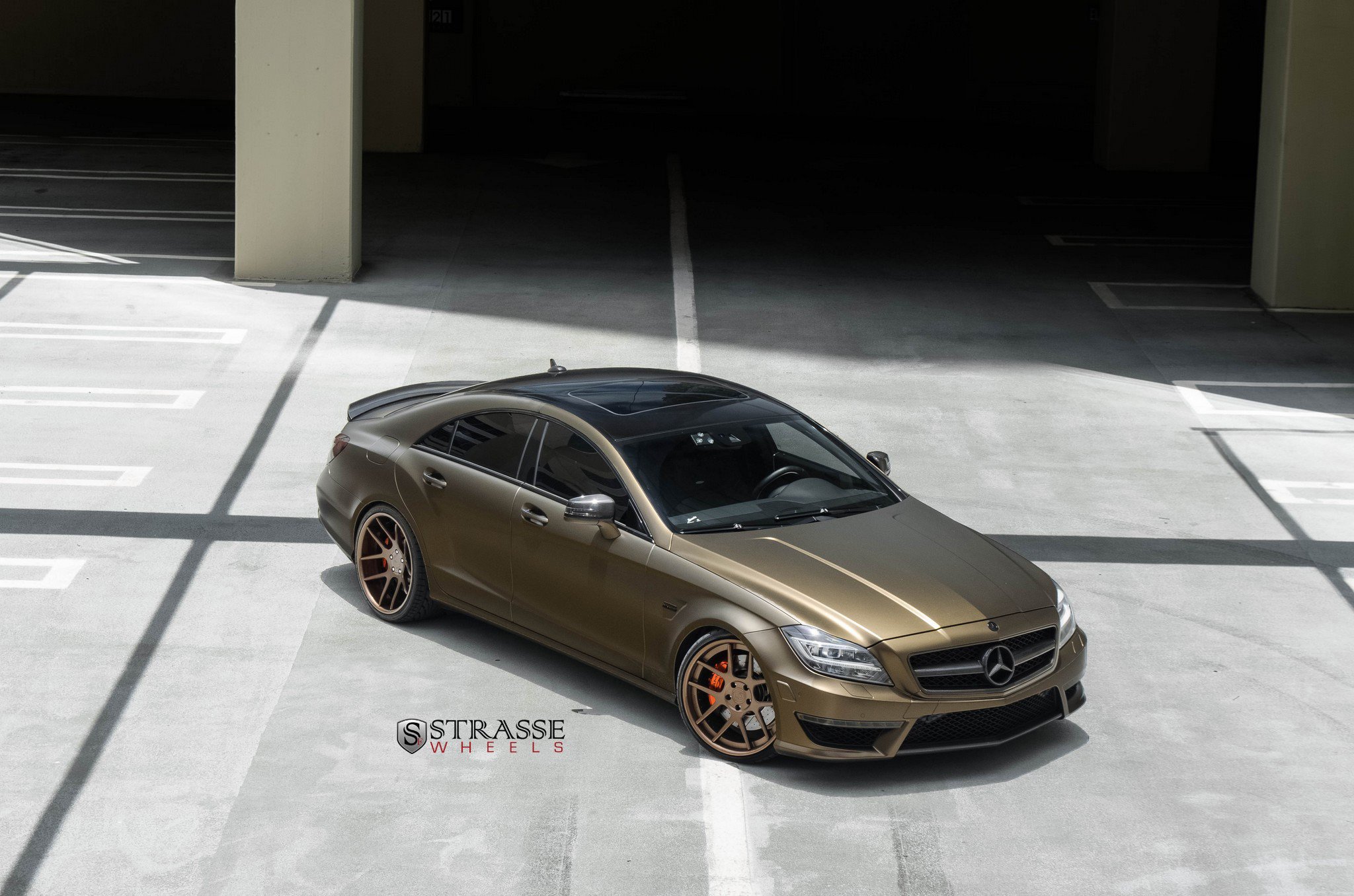 strasse, Wheels, Mercedes benz, Cls63, Amg, Cars Wallpaper