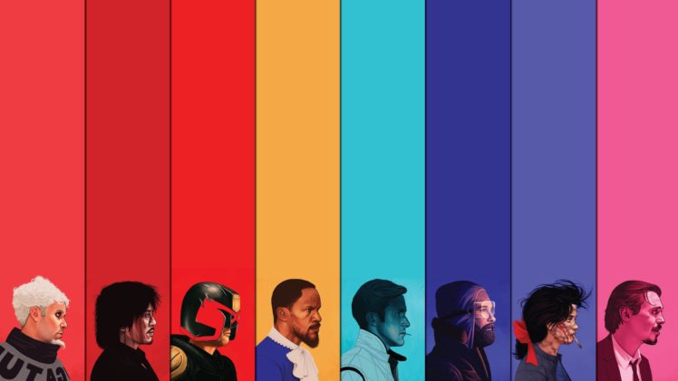colorful, Judge, Dredd, Django, Unchained, Zoolander, Drive, The, Thing, Reservoir, Dog HD Wallpaper Desktop Background