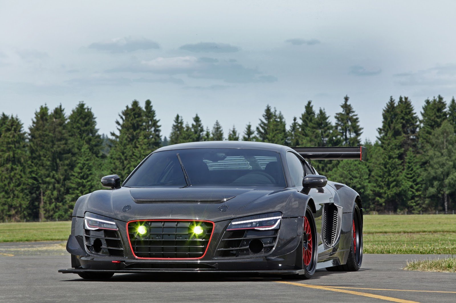 audi, R8 v10, Plus, Widebody, Cars, Carbon, Modified Wallpaper