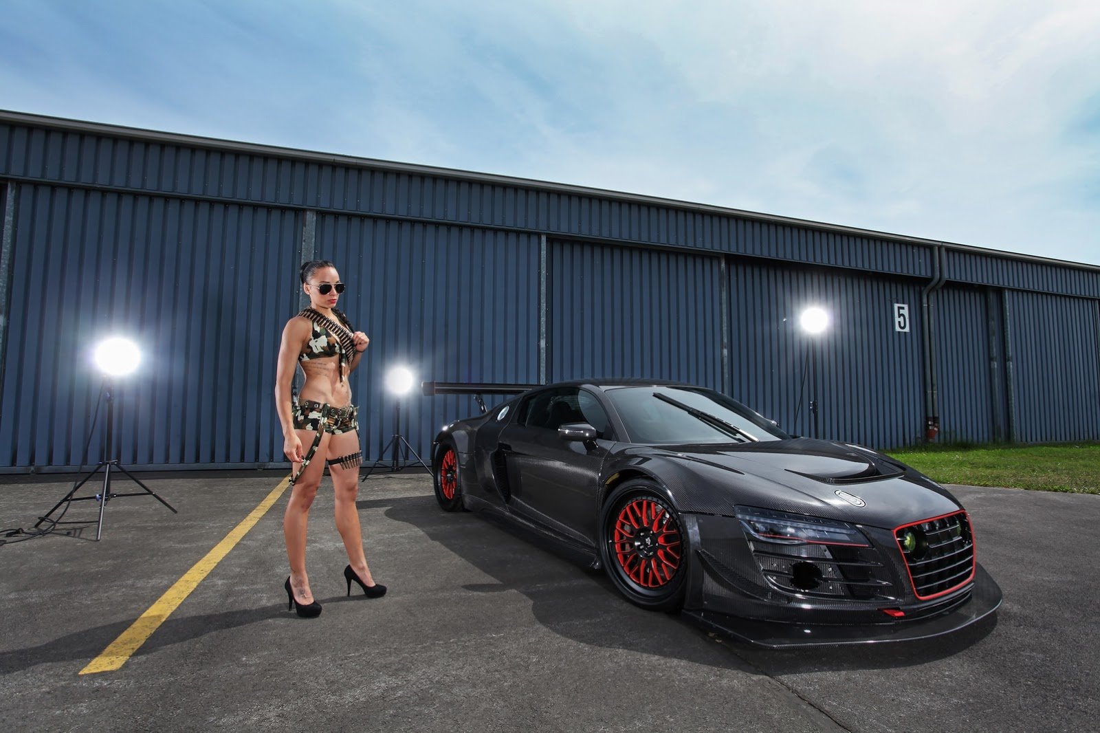 audi, R8 v10, Plus, Widebody, Cars, Carbon, Modified Wallpaper