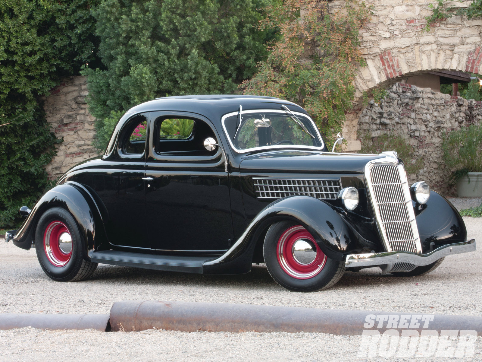1935, Ford, Five, Window, Coupe, Retro, Hot, Rod, Rods Wallpaper