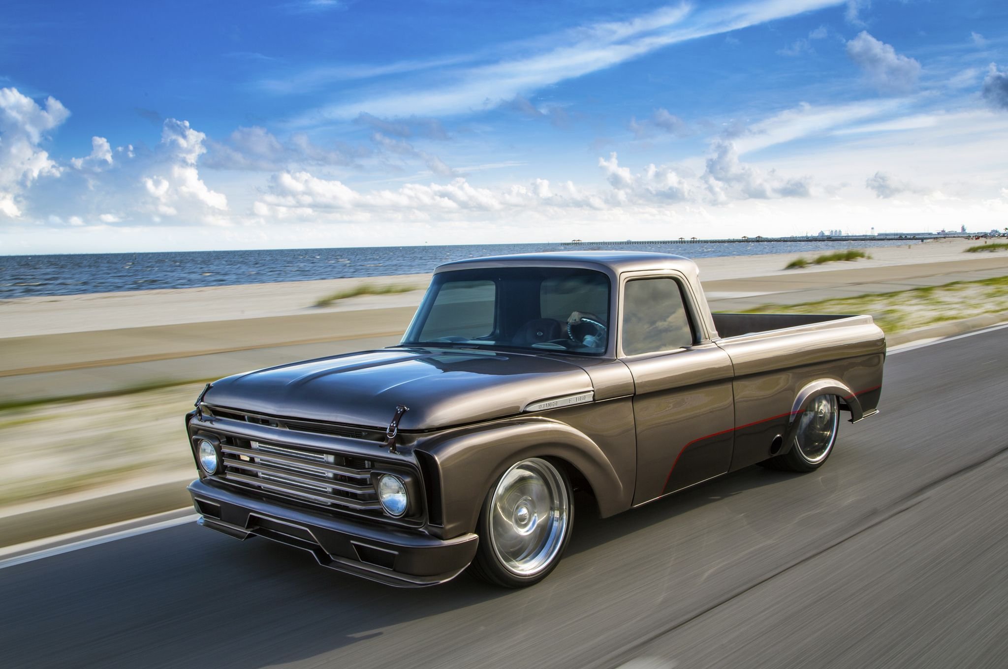 1962, Ford, F 100, Pickup, Truck, Custom, Hot, Rod, Rods, F100, Classic Wallpaper