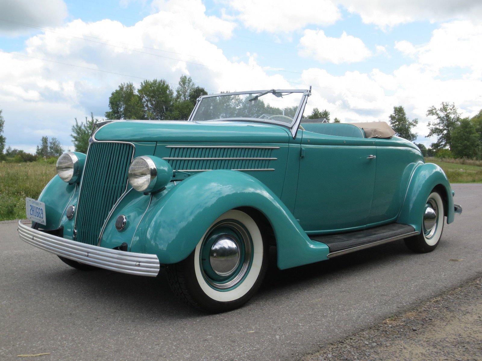 1936, Ford, Roadster, Convertible, Vintage Wallpaper