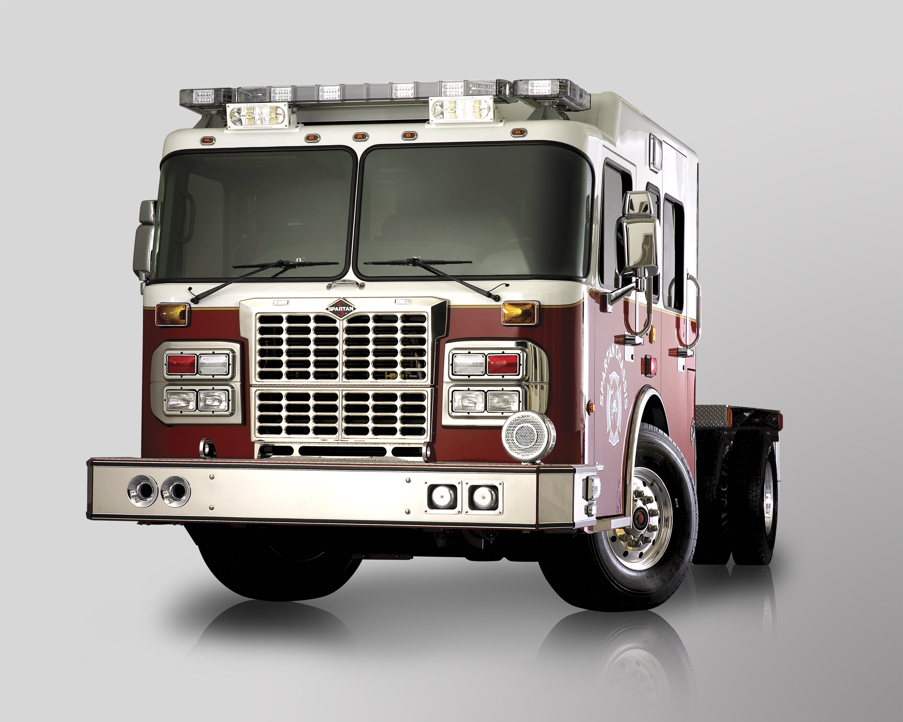 2007, Spartan, Gladiator, Classic, Emergency, Firetruck, Semi, Tractor Wallpaper